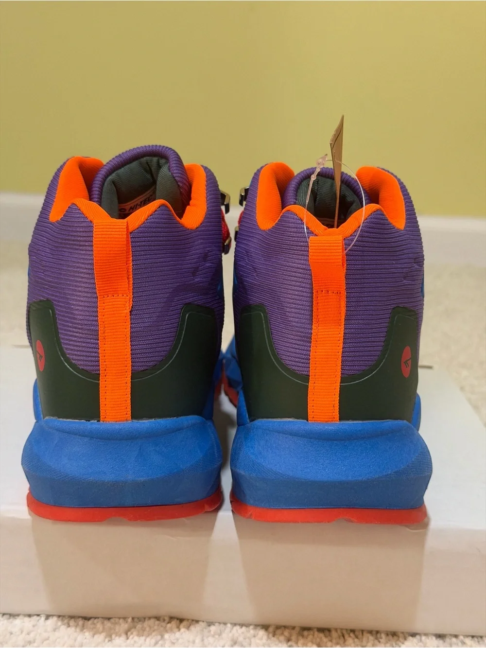 ✨BRAND NEW W/ TAGS AND BOX✨ Kids Hi-Tec Hiking Boot in Gray/Blue/Purple/Orange